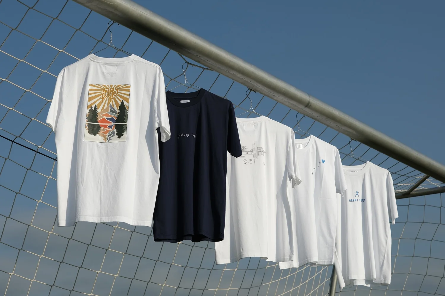 Les t-shirts de la collection Happy Feet