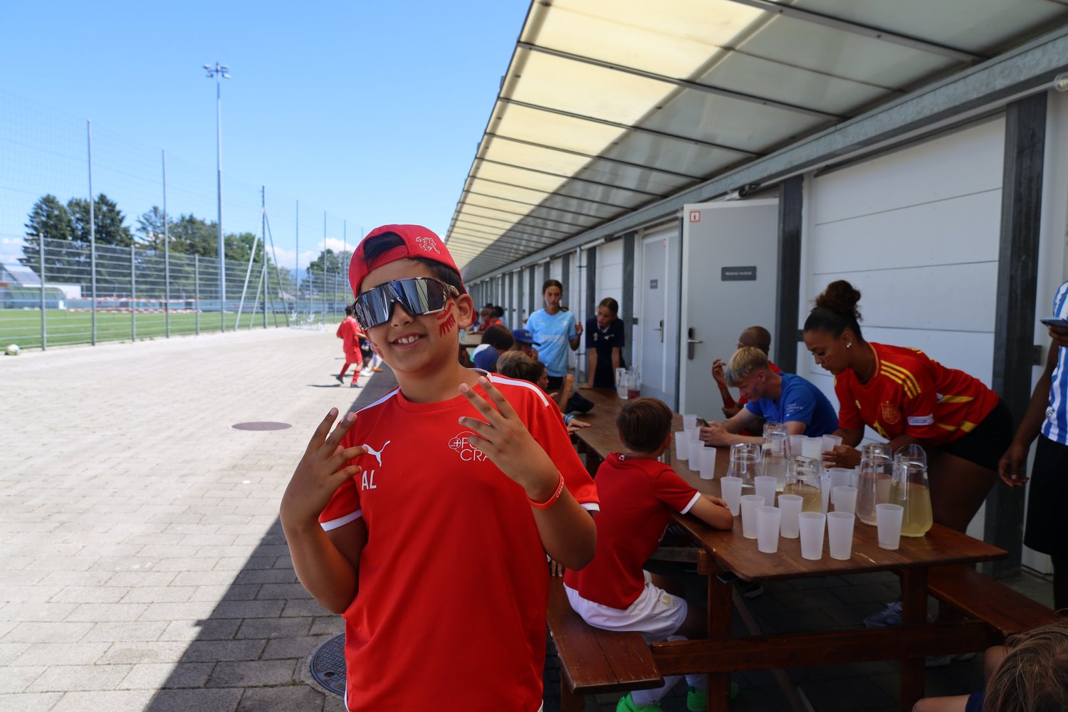 Le repas au camp